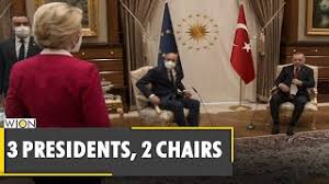 This means that the seating arrangement was made according to their suggestions. Sofagate Turkish Sofa Arrangement Hits European Union Ursula Von Der Leyen Eu Turkey News Youtube