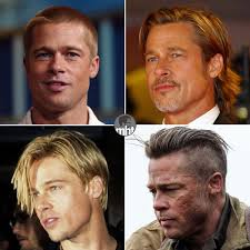 Shows the woman's hair go from brunette to blonde in a flick of her hair. The Best Brad Pitt Haircuts Hairstyles Ultimate Guide