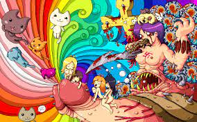 blood breasts cats feline futanari guro hair intersex nipples  paul robertson penis pixel art rainbow speech bubble swastika what 