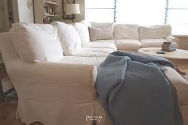 Auxsoul futon sofa bed modern faux leather sleeper sofa, bedroom furniture with ottoman, removable armrests and 2 cup holders sectional couches for living room(white) $279.99 $ 279. I Bleached My Denim Couch And This Is What Happened Free Range Cottage