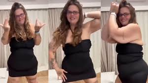 De vestido coladinho, Thaís Carla gera burburinho na internet após emagrecer 100 kg