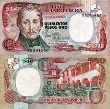 Billete Colombia 1981 1999 500 Pesos Billetes Colombianos Historia De La Moneda Billetes Del Mundo