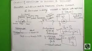 Explain How A Moving Coil Galvanometer Is Converted Into An Ammeter. Derive  The Necessary Formula. - Brainly.In