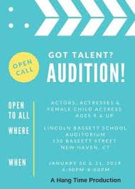 The Ficklin Media Group Llc Open Casting Call Talent Show Film Poster Design Flyer Template
