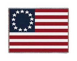 Betsy Ross Gewebte Decke - Original Aus Usa