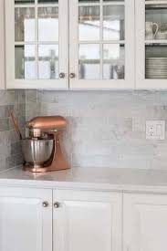 Carrara White Marble 3x6 Subway Tile Polished Honed Shabby Chic Kitchen Marble Tile Backsplash Kitchen Cabinets