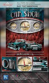 Vintage Car Show Dashboard Flyer Template Car Show Vintage Cars Flyer