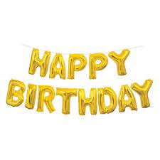 The great thing about our free printable banners is that you can mix and match! Foil Happy Birthday Letter Balloon Banner Kit Gold 14ft Walmart Com Walmart Com