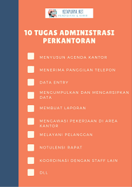 Divisi ini dijalankan oleh beberapa orang yang biasa disebut sebagai staf administrasi. 10 Tugas Dan Tanggung Jawab Administrasi Perkantoran Kita Punya
