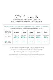 Chart Of Potential Hostess Style Rewards With Stella Dot