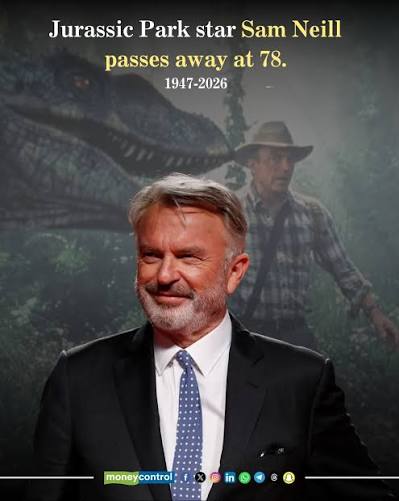 🚨 Jurassic Park star Sam Neill passes away at 78. The New Zealand actor died suddenly on July 13th after recovering from cancer, his family said. # SamNeill