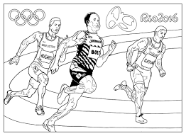 These coloring pages for the winter olympics match the bingo illustrations, so they would be great together as party activities. Rio 2016 Olympic Games Athletics Olympic And Sport Adult Coloring Pages