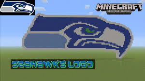 The seattle seahawks logo meaning symbolizes the graphic representation of the team's moniker. Minecraft Pixel Art Tutorial And Showcase Seattle Seahawks Logo Super Bowl Youtube