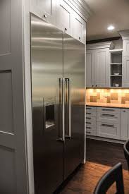 Custom Made Refrigerator Cabinets And Shaker Style Panels Made By Doors Your Way Simple Kitchen Remodel Kitchen Remodel Countertops Kitchen Remodel Plans
