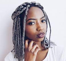 Check spelling or type a new query. Grey Bob Box Braids Novocom Top