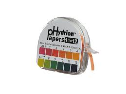 P4320 50 Micro Essential Lab Single Roll Hydrion Ph Test