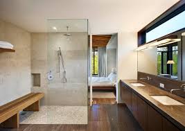 double sinks bathroom bench