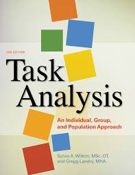 Objective to determine the effect of occupational therapy provided at home on activities of daily living, behavioural and psychological symptoms of dementia (bpsd) and quality of life (qol) for people with dementia, and the effect on family carer burden, depression and qol. Task Analysis An Individual Group And Population Approach Amazon Co Uk Sylvia Wilson Gregg Landry 9781569005347 Books
