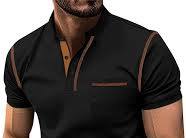 Camisas polo de trabajo de manga corta para hombre, estilo vintage, casual,  cuello de solapa, básicas, formales, camisas de vestir deportivas, ...