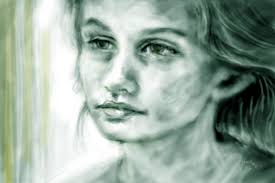 40 Gesicht Portrait Wasser