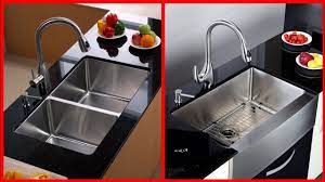 The sink's weight is supported by a rim that extends above the countertop surface. Modern Kitchen Sink Designs Latest Kitchen Interior Designs Ideas 2021 Youtube