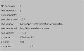 Getting System Properties