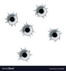 The word bullet is often used colloquially to refer to a cartridge, which is a combination of the bullet, paper or metallic case/shell, powder, and primer. Bullet Hole Vector Free Bullet Hole Vector Png Transparent Images 42255 Pngio