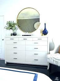 Dressers are usually relatively large pieces of furniture, so those who don't have much space often shy away from having a dresser all together. Master Bedroom Dresser Decor Astounding Dressers Transitional Style Round Gold Sets Small Bac Ojj