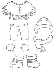 selene en tenue d hiver vetement bricolage maternelle coloriages de cascades