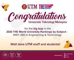 Here is a breakdown of how. Universiti Teknologi Malaysia Utm On Twitter Utm Has Been Ranked 401 500 In The Times Higher Education The World University Ranking 2020 For Engineering And Technology Subjects Utm Was Previously Ranked 501 600 Https T Co Ebfiyr95zk