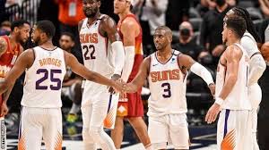 The star that provides light and heat for the earth and around which the earth moves: Nba Play Offs Phoenix Suns Reach Western Conference Finals For First Time In 11 Years Bbc Sport