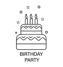 Birthday cake drawing childs drawing birthday cake stock illustration 96850294 shutterstock. Birthday Cake Outline Vector Images Over 10 000
