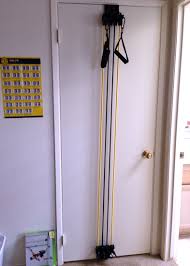 Home Gym By Gold S Gym It S A Pulley System That Goes On Back Of Your Door Comes With Exercise Chart Dvd And Di Workout Chart Squats And Lunges At Home Gym