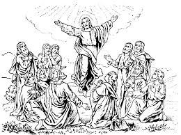Jesus Christ Ascension Coloring Pages And Line Art Drawing Images Ascension Of Jesus Catholic Coloring Jesus Coloring Pages