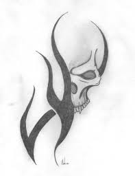 Fire Nd Flame Skull Tattoo Stencil 3 Jpg 400 518 Skull Art Drawing Art Drawings Sketches Simple Graffiti Drawing