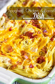 Spaghetti Chicken And Bacon Dish Mandy S Recipe Box Bacon Dishes Recipes Cooking Recipes