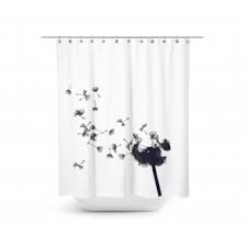 Dandelion Shower Curtain Size L 200 Cm W 180 Cm Shower Curtain Cool Shower Curtains Shower Curtain Sizes