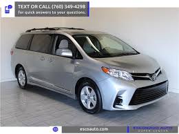 So, let's see what these new. Used 2018 Toyota Sienna Le In Escondido
