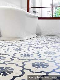 Adding an element of natural stone to. Bringing Back Patterned Floor Tiles Completehome
