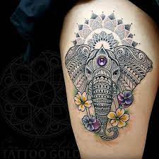 Mosaic Elephant Sleeve Tattoos Tattoos Mosaic Tattoo