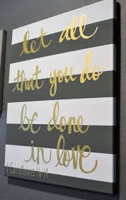 Collection by esther • last updated 5 weeks ago. Striped Quote Wall Art Canvas Sign Gold Bible Verse Wall Art Etsy Bible Verse Canvas Canvas Wall Hanging Hand Lettering