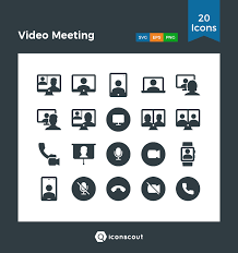 Download Video Meeting Icon Pack Available In Svg Png Eps Ai Icon Fonts Icon Pack Icon Icon Font