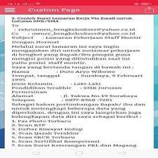 Jika sobat tidak tahu cara mengubah nama email, berikut caranya : Surat Lamaran Kerja Via Email Fur Android Apk Herunterladen