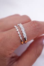 Petite Marquise And Round Diamond Band Antique Engagement Rings Rose Gold Diamond Wedding Bands Wedding Band Sets