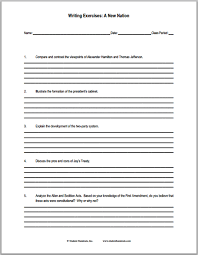 A New Nation Essay Questions Worksheet Is Free To Print Pdf File For High School United States History Essay Questions Civil War Writing Writing Exercises
