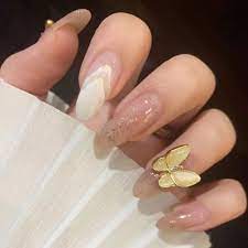 3d Three Dimensional Metal Butterfly Decoration Nail Art Mong Tay Toc đẹp