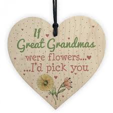 Check spelling or type a new query. Great Grandma Birthday Gifts Hanging Wooden Heart Christmas Gift