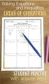 Pin By Apples And Bananas Education On Teaching Math 3 Solving Equations Simplifying Expressions Algebra Lessons