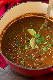 Black Bean Soup From Dried Beans Black Bean Soup Cooking Classy Black Bean Soup Recipe Black Bean Soup Bean Soup Recipes