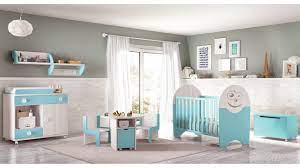 Lit bébé 60 x 120 cm + meuble de rangement avec plan à langer + armoire. Chambre De Bebe Complete Small Fun Et Coloree Glicerio So Nuit